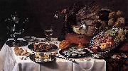 Pieter Claesz Still Life with Turkey Pie Spain oil painting artist